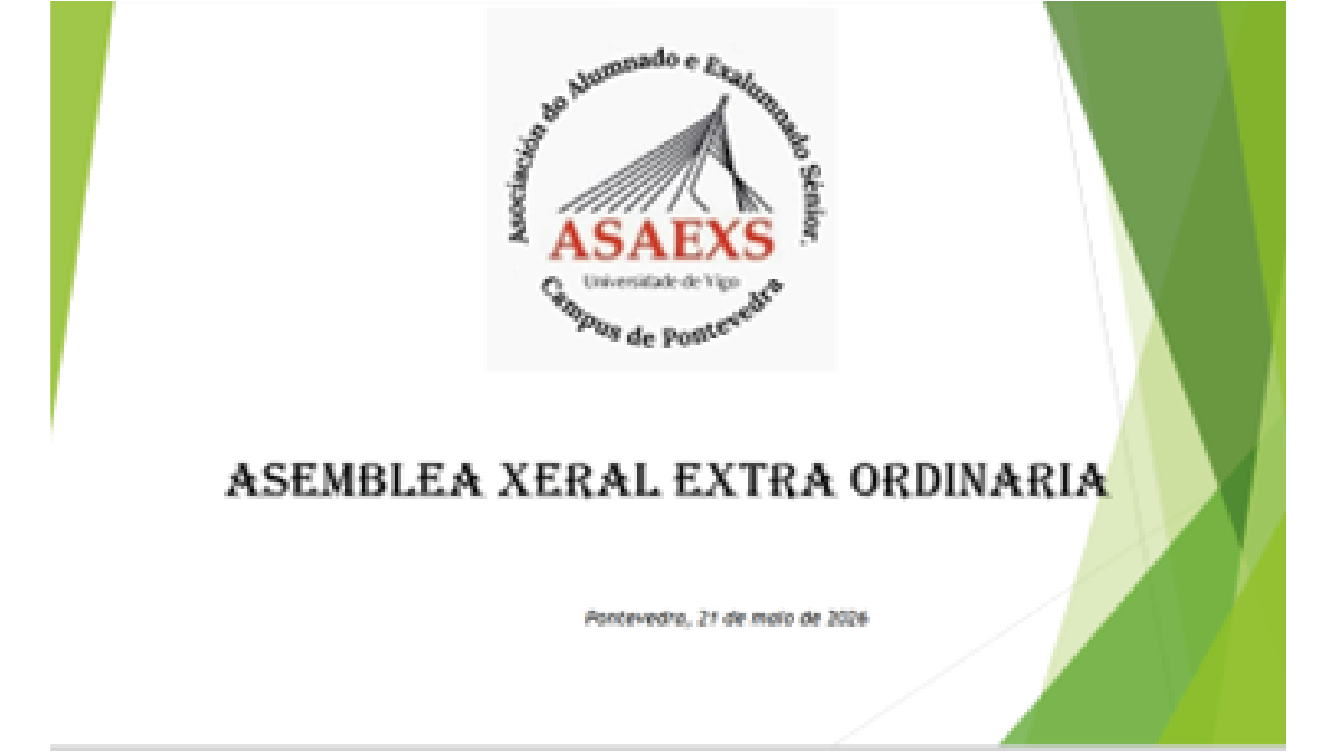 ASAMBLEA EXTRAORDINARIA